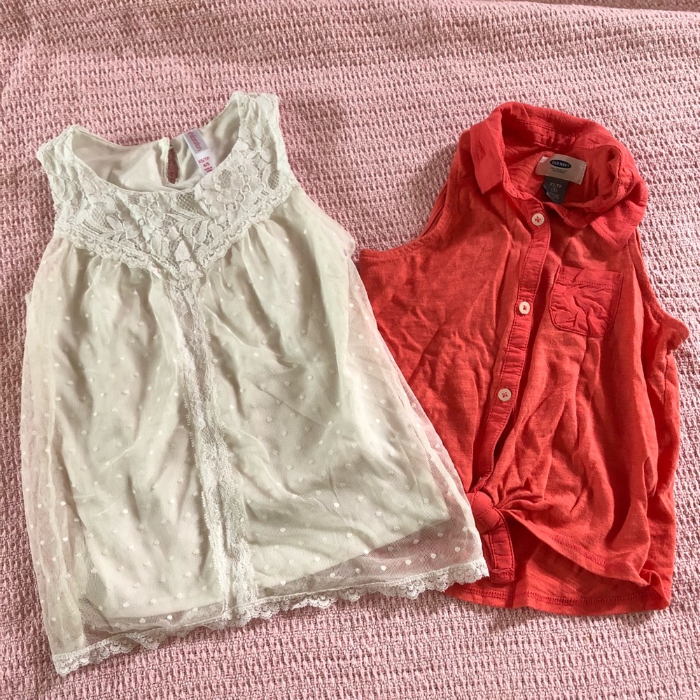 ✨HP!✨ 2 girls tank tops size XS